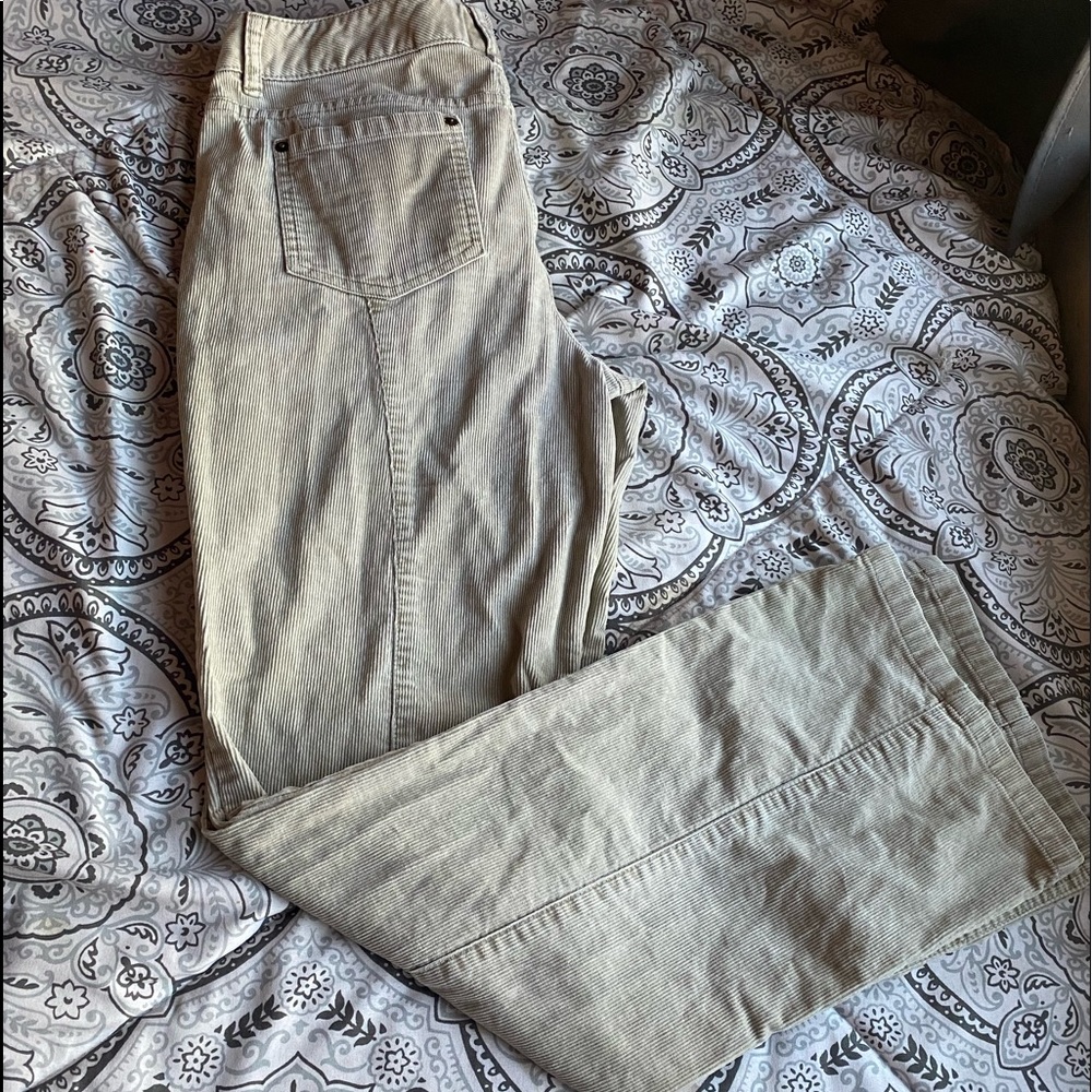 London Jeans womens beige corduroy pants